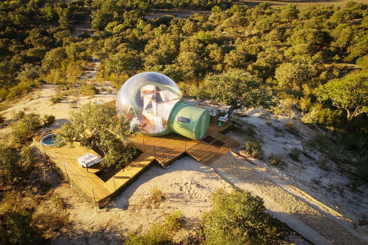 Eco-Lodge En La Reserva Privada Campanarios De Azaba - Proyecto De Conservacion Espeja Eksteriør billede