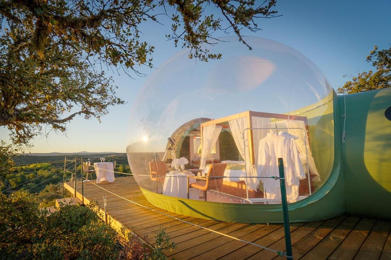 Eco-Lodge En La Reserva Privada Campanarios De Azaba - Proyecto De Conservacion Espeja Eksteriør billede